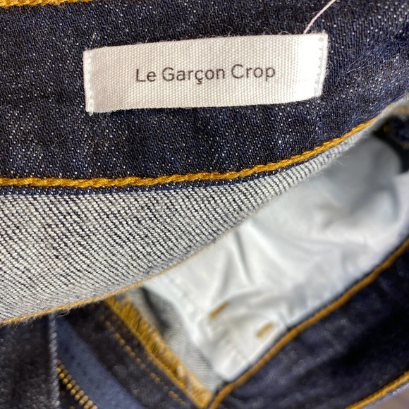 FRAME Le Garçon Crop Jeans Covant Size 26 - Picture 4 of 8